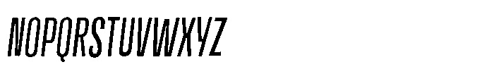 Off Ramp All Caps Italic Font UPPERCASE