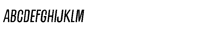Off Ramp All Caps Italic FONT