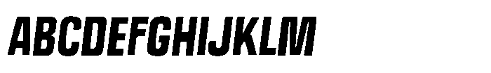 Off Ramp Black All Caps Italic Font UPPERCASE