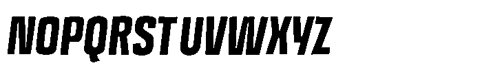 Off Ramp Black All Caps Italic Font UPPERCASE