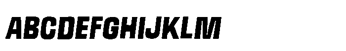 Off Ramp Black All Caps Italic FONT