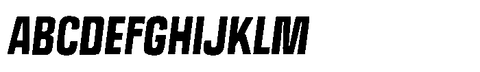 Off Ramp Black Italic Font UPPERCASE