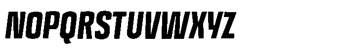 Off Ramp Black Italic Font UPPERCASE