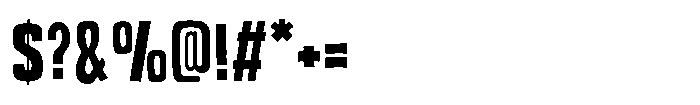 Off Ramp Black Font OTHER CHARS