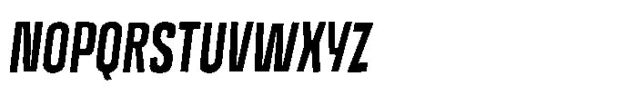 Off Ramp Bold All Caps Italic Font UPPERCASE