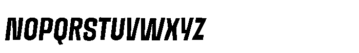 Off Ramp Bold All Caps Italic Font LOWERCASE