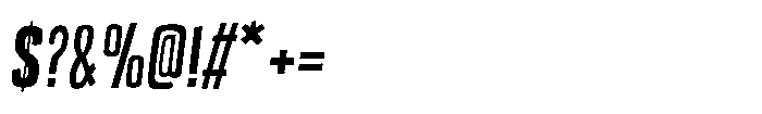 Off Ramp Bold Italic Font OTHER CHARS