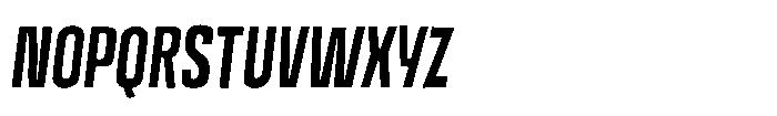 Off Ramp Bold Italic Font UPPERCASE