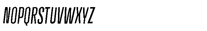 Off Ramp Italic Font UPPERCASE