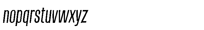 Off Ramp Italic Font LOWERCASE