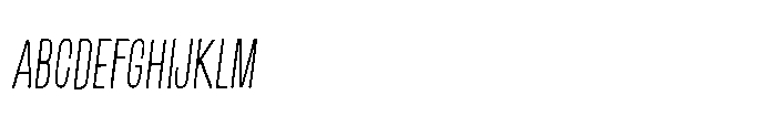 Off Ramp Thin All Caps Italic FONT