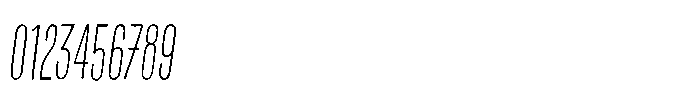 Off Ramp Thin Italic Font OTHER CHARS