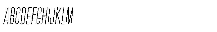 Off Ramp Thin Italic Font UPPERCASE