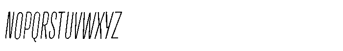 Off Ramp Thin Italic Font UPPERCASE