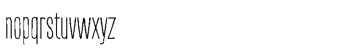 Off Ramp Thin Font LOWERCASE