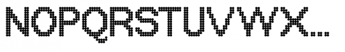 OffBit Dot Bold Font UPPERCASE
