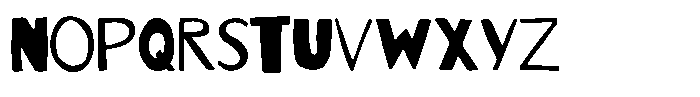 Offbeat line Font LOWERCASE