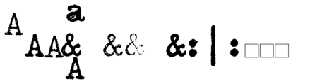 Office Typewriter Misprints Font UPPERCASE