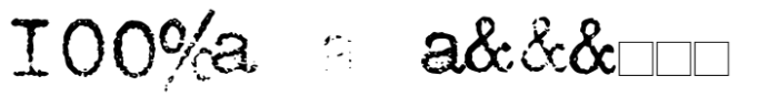Office Typewriter Misprints FONT