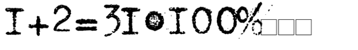 Office Typewriter Misprints Font LOWERCASE