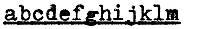 Office Typewriter Under Bold FONT