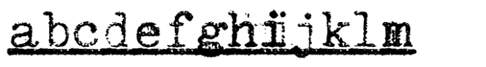 Office Typewriter Under FONT