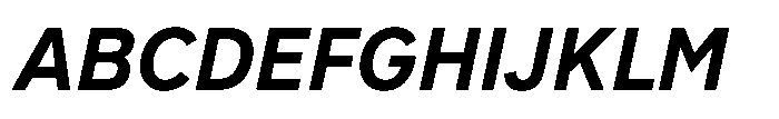 Officer Sans Bold Italic Font UPPERCASE