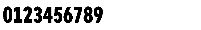 Officer Sans Condensed Black Font OTHER CHARS