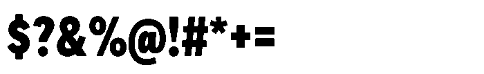 Officer Sans Condensed Black Font OTHER CHARS