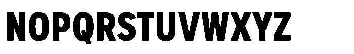 Officer Sans Condensed Black Font UPPERCASE