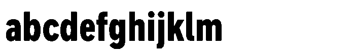 Officer Sans Condensed Black FONT