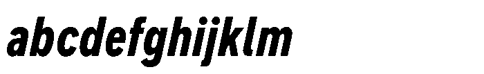 Officer Sans Condensed Heavy Italic FONT