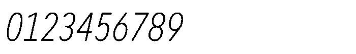 Officer Sans Condensed Light Italic Font OTHER CHARS
