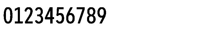 Officer Sans Condensed Medium Font OTHER CHARS