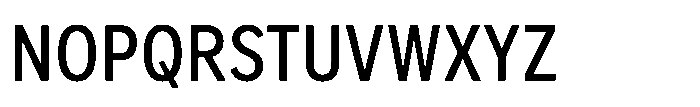 Officer Sans Condensed Medium Font UPPERCASE