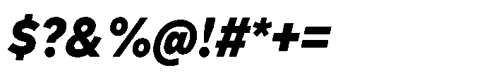 Officer Sans Heavy Italic Font OTHER CHARS