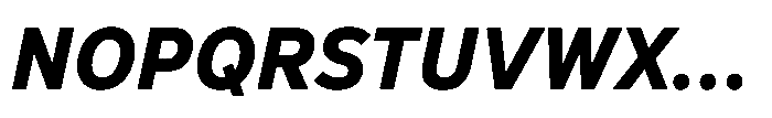 Officer Sans Heavy Italic Font UPPERCASE