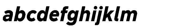 Officer Sans Heavy Italic FONT