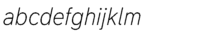 Officer Sans Light Italic FONT