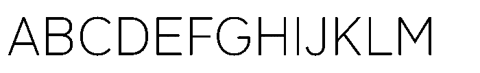 Officer Sans Light Font UPPERCASE