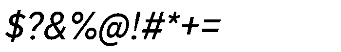 Officer Sans Regular Italic Font OTHER CHARS