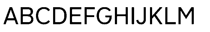 Officer Sans Regular Font UPPERCASE