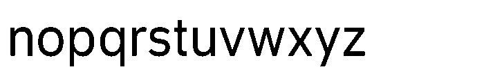 Officer Sans Regular Font LOWERCASE