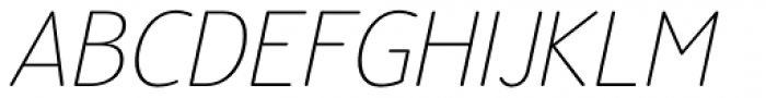 Official Thin Italic Font UPPERCASE