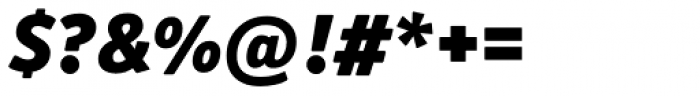 Officina Sans Black Italic OS Font OTHER CHARS
