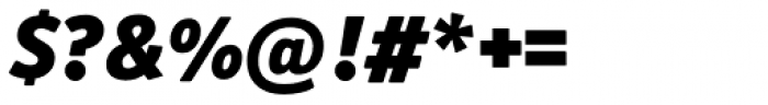 Officina Sans Black Italic Font OTHER CHARS