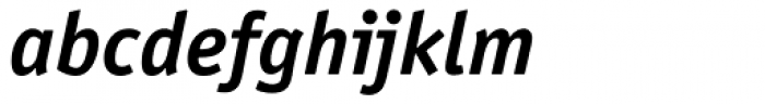 Officina Sans Bold Italic Font LOWERCASE
