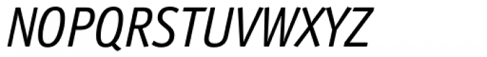 Officina Sans Book Italic OS Font UPPERCASE