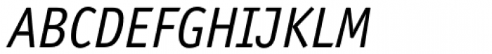 Officina Sans Book Italic Font UPPERCASE