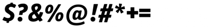 Officina Sans ExtraBold Italic Font OTHER CHARS